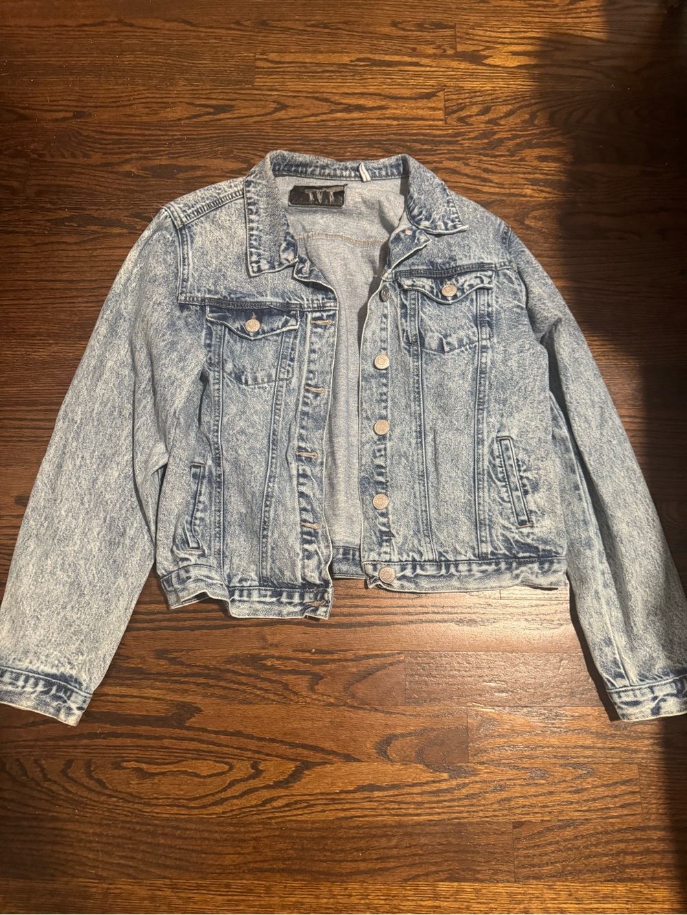 Light Acid-Wash Denim Jacket - Women's Light Blue Jean Jacket